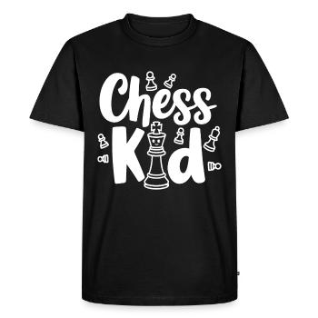 Chess Kid Chess Kids Dictons Citations - T-shirt Premium bio Homme - noir - Devant - Nico (187cm)