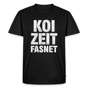 Koi Zeit Fasnet - Carnaval Carnaval - T-shirt Premium bio Homme - noir - Devant - Nico (187cm)