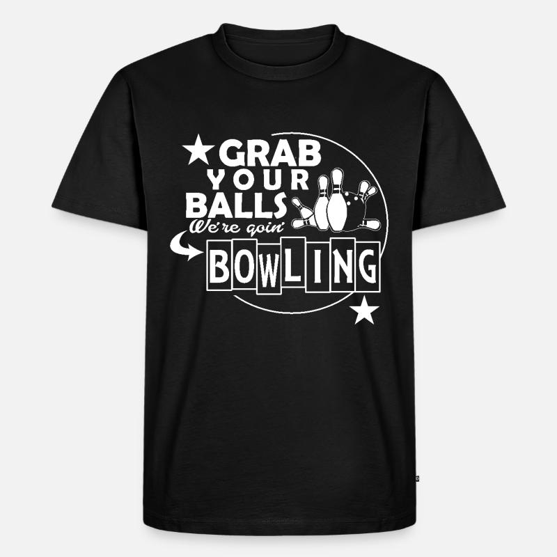 Bowling Attrapez vos boules - T-shirt Premium bio Homme - noir