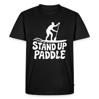 SUP Stand Up Paddle - T-shirt Premium bio Homme - noir - Devant - Nico (187cm)