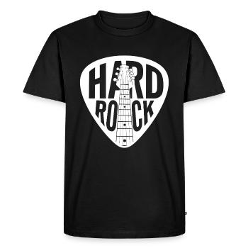 Médiator Hard Rock - T-shirt Premium bio Homme - noir - Devant - Nico (187cm)