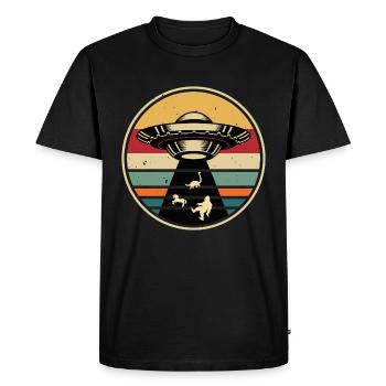 OVNI Bigfoot Nessie Licorne - T-shirt Premium bio Homme - noir - Devant - Nico (187cm)