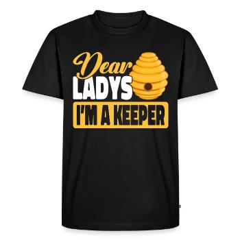 Beekeepers Bees Honey bees Beekeeping - Men's Premium Organic T-Shirt - black - Front - Nico (187cm)