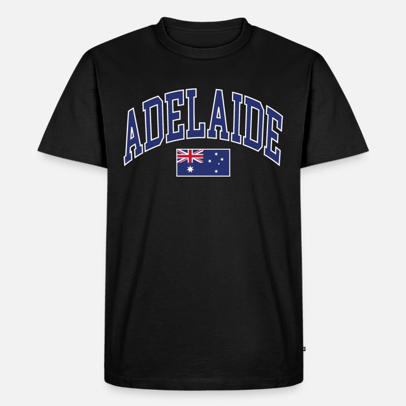 Adelaide - Männer Premium Bio T-Shirt - Schwarz
