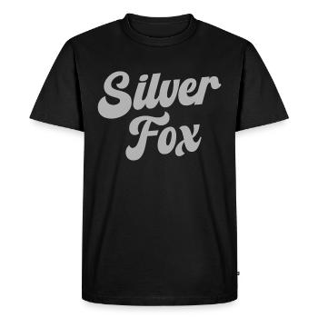 Silver Fox - Men's Premium Organic T-Shirt - black - Front - Nico (187cm)