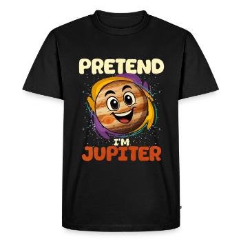 Jupiter - Men's Premium Organic T-Shirt - black - Front - Nico (187cm)