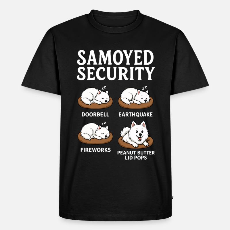 Samojede - Männer Premium Bio T-Shirt - Schwarz