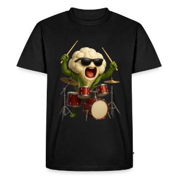 Tambours de chou-fleur - T-shirt Premium bio Homme - noir - Devant - Nico (187cm)
