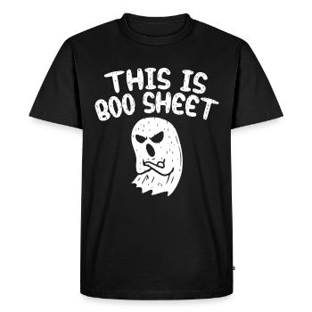 C’est Boo Sheet - T-shirt Premium bio Homme - noir - Devant - Nico (187cm)
