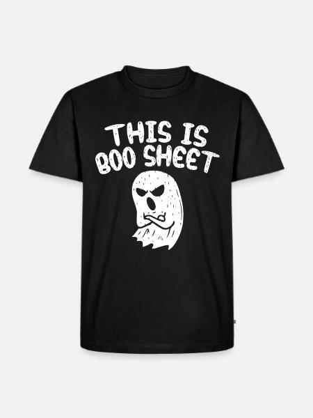 This is Boo Sheet - Men's Premium Organic T-Shirt - black