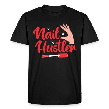 Vernis à ongles Nail Design Manucure Nail Studio Nails - T-shirt Premium bio Homme - noir - Devant - Nico (187cm)