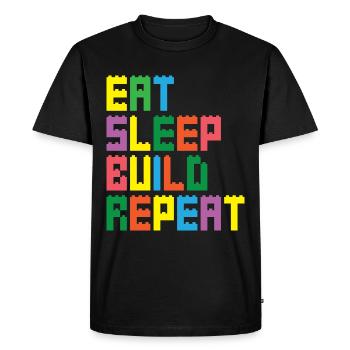 Brick Builder Toys Blocks Clamping Blocks Bricks - Men's Premium Organic T-Shirt - black - Front - Nico (187cm)