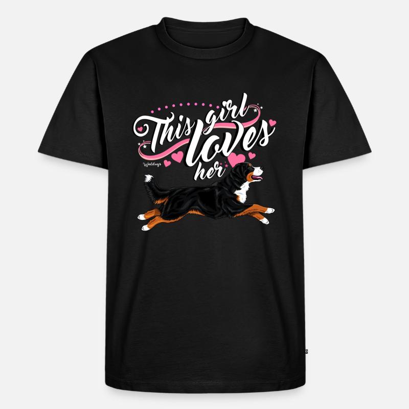 Berner Berner Mädchen - Männer Premium Bio T-Shirt - Schwarz