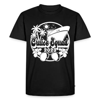 Cruise Squad 2023 Croisière Famille Amis Vacances - T-shirt Premium bio Homme - noir - Devant - Nico (187cm)