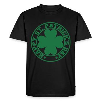 Cadeau de la Saint-Patrick Trèfle Hommes, Femmes, Enfants - T-shirt Premium bio Homme - noir - Devant - Nico (187cm)