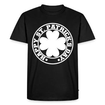 Cadeau de la Saint-Patrick Trèfle Hommes, Femmes, Enfants - T-shirt Premium bio Homme - noir - Devant - Nico (187cm)