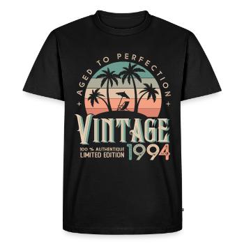 1994 Anniversaire Cadeau Né 1994 - T-shirt Premium bio Homme - noir - Devant - Nico (187cm)