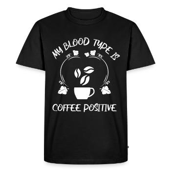 Café Espresso Café - T-shirt Premium bio Homme - noir - Devant - Nico (187cm)