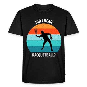 Racqueetball - T-shirt Premium bio Homme - noir - Devant - Nico (187cm)