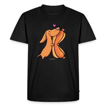 Weenie Lovin - Men's Premium Organic T-Shirt - black - Front - Nico (187cm)