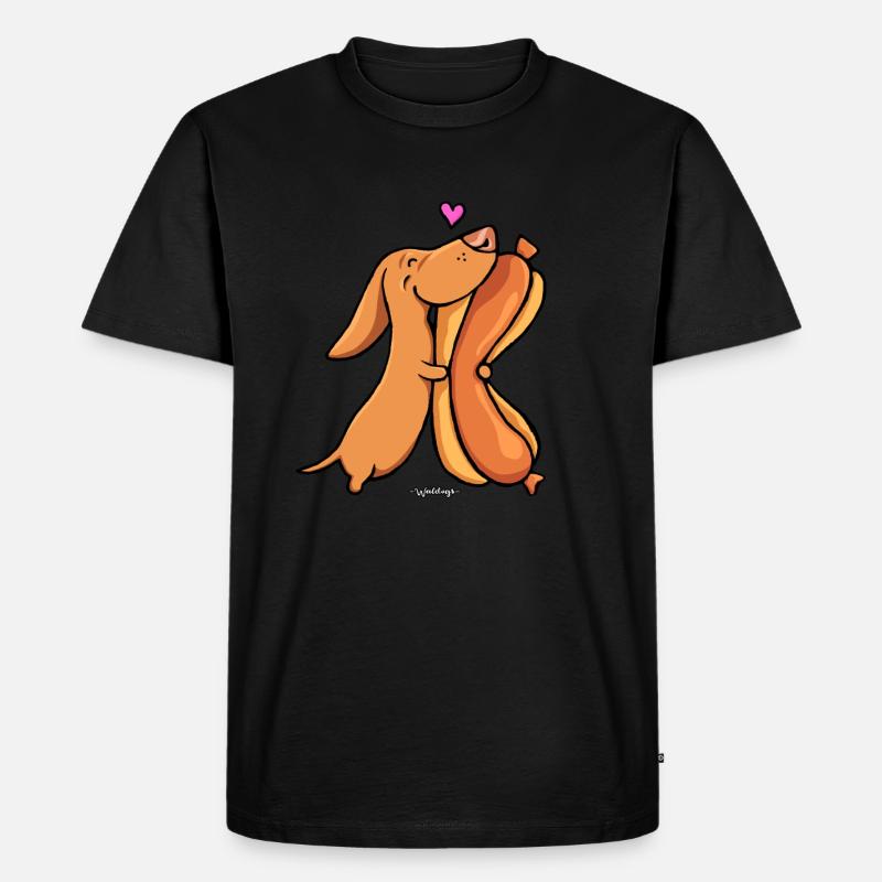 Weenie Lovin - Männer Premium Bio T-Shirt - Schwarz