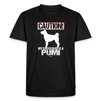 pumivartija - T-shirt Premium bio Homme - noir - Devant - Nico (187cm)