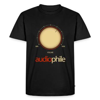 Amplifier Hi-Fi Vintage Stereo Audiophile Volume - Men's Premium Organic T-Shirt - black - Front - Nico (187cm)