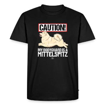 mittelguard4 - T-shirt Premium bio Homme - noir - Devant - Nico (187cm)