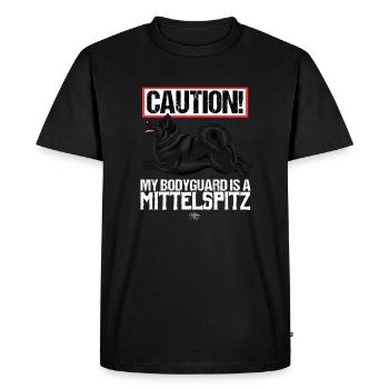 mittelguard5 - Men's Premium Organic T-Shirt - black - Front - Nico (187cm)
