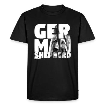 NASSU GSD Mono - T-shirt Premium bio Homme - noir - Devant - Nico (187cm)