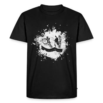 Splashes - Hiking Boots - (2) - Men's Premium Organic T-Shirt - black - Front - Nico (187cm)
