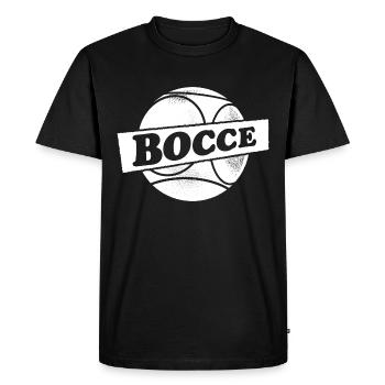 Boule de pétanque avec Jack Bocci Jeu de pétanque - T-shirt Premium bio Homme - noir - Devant - Nico (187cm)