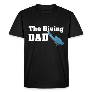 The Diving DAD - Diving - Men's Premium Organic T-Shirt - black - Front - Nico (187cm)