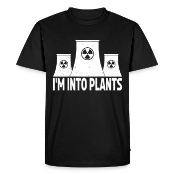 Ingénieur nucléaire Technologie nucléaire Énergie nucléaire - T-shirt Premium bio Homme - noir - Devant - Nico (187cm)