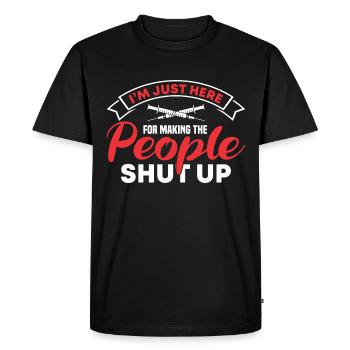 Anesthesie Technicien en anesthésie Anesthésiste Anesthésiste - T-shirt Premium bio Homme - noir - Devant - Nico (187cm)