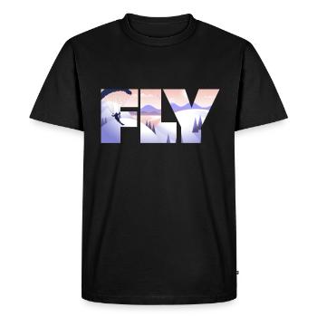 Parapente cadeau moderne de sport de plein air - T-shirt Premium bio Homme - noir - Devant - Nico (187cm)