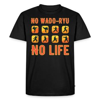 No Wado Ryu no Life T-Shirt - T-shirt Premium bio Homme - noir - Devant - Nico (187cm)