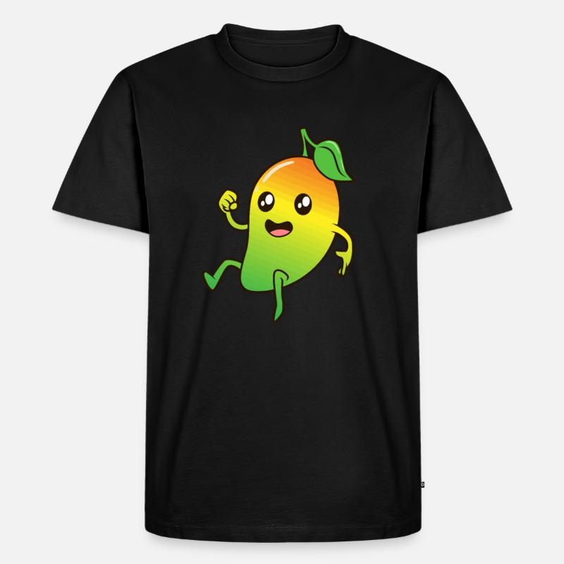 Kawaii Comic Mango - Männer Premium Bio T-Shirt - Schwarz