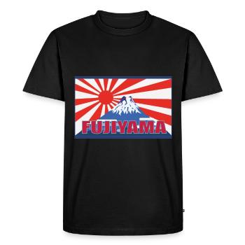 Fujiyama la plus haute montagne du Japon - chemise Fuji cool - T-shirt Premium bio Homme - noir - Devant - Nico (187cm)