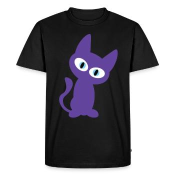 Lula Cat Design for the Kitten Fan - Men's Premium Organic T-Shirt - black - Front - Nico (187cm)
