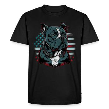 American Bully - Men's Premium Organic T-Shirt - black - Front - Nico (187cm)