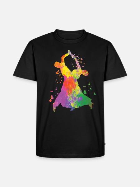 Slow Fox Quickstep Gesellschaftstanz - Männer Premium Bio T-Shirt - Schwarz