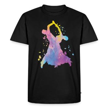 Valse viennoise Danses de salon - T-shirt Premium bio Homme - noir - Devant - Nico (187cm)