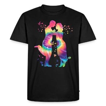 Argentine Tango Dancing Milonga Vals - Men's Premium Organic T-Shirt - black - Front - Nico (187cm)