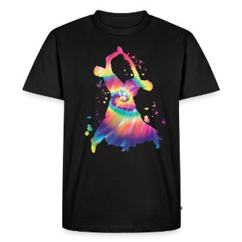 Danse de salon Valse viennoise - T-shirt Premium bio Homme - noir - Devant - Nico (187cm)
