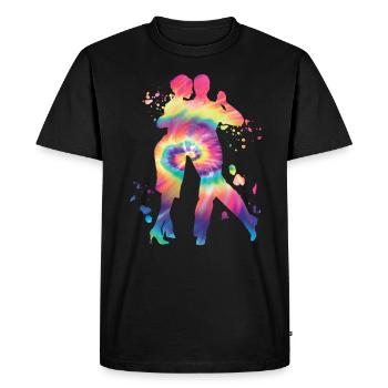 Argentine Tango Dancing Milonga Vals - Men's Premium Organic T-Shirt - black - Front - Nico (187cm)