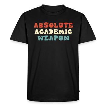 Arme académique absolue des étudiants - T-shirt Premium bio Homme - noir - Devant - Nico (187cm)