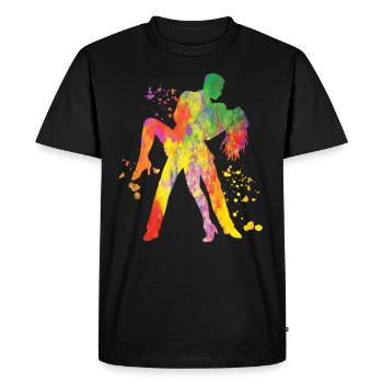 Salsero et Salsera Salsa-festival - T-shirt Premium bio Homme - noir - Devant - Nico (187cm)