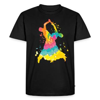 Danses de salon Tango Slow Fox - T-shirt Premium bio Homme - noir - Devant - Nico (187cm)