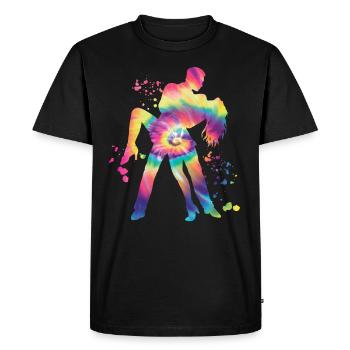 Salsero et Salsera Festival de salsa - T-shirt Premium bio Homme - noir - Devant - Nico (187cm)